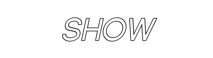 Florencesans Outline Italic  Free Fonts Download