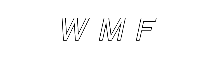 Florencesans Outline Italic  Free Fonts Download