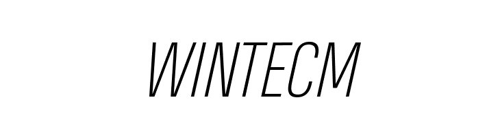 Heading Pro Trial ExtraLight Italic  Free Fonts Download