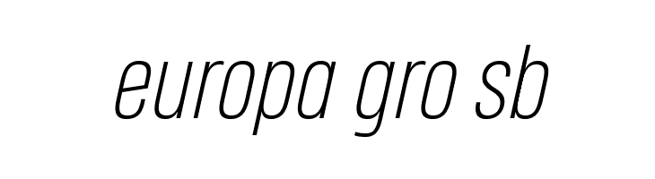 Heading Pro Trial ExtraLight Italic  Free Fonts Download