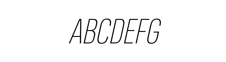 Heading Pro Trial Thin Italic  Free Fonts Download