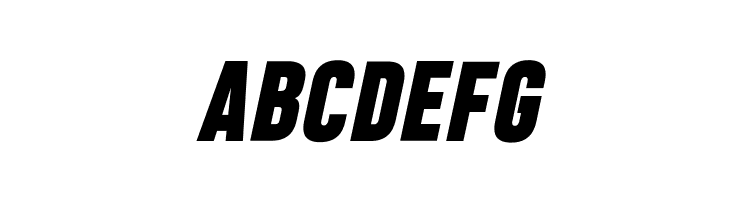 Heading Pro Trial Heavy Italic  Free Fonts Download