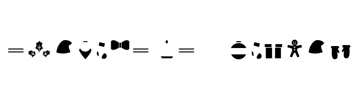 HelloChristmasIconFillTrial  Free Fonts Download