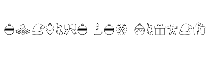 HelloChristmasIconTrial  Free Fonts Download