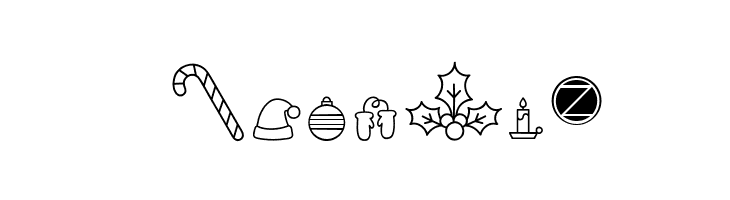 HelloChristmasIconTrial  Free Fonts Download