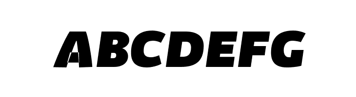 Kabrio-HeavyItalic  Free Fonts Download