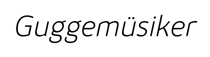 KabrioAlternate-ExtraLightItali  Free Fonts Download