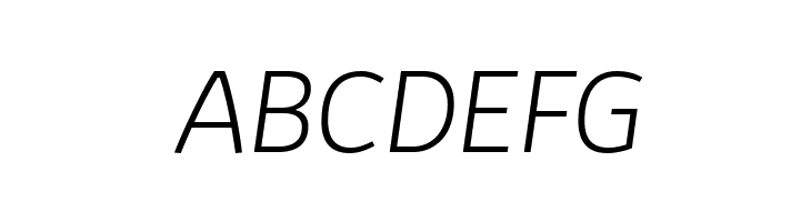 Kabrio-ExtraLightItalic  Free Fonts Download