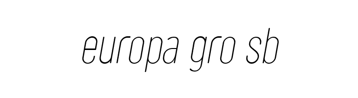 Sugo Pro Classic Trial Thin Italic  Free Fonts Download