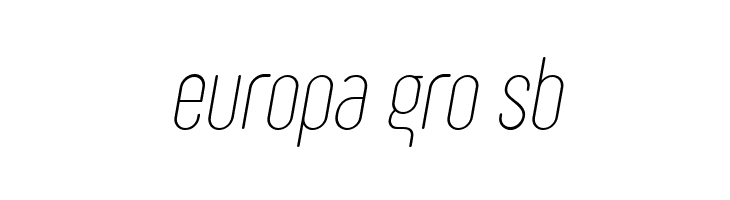 Sugo Pro Display Trial Thin Italic  Free Fonts Download