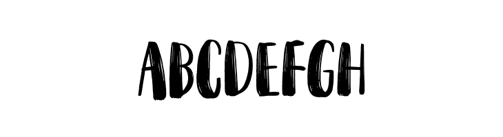ABCDEFGH Snubnose DEMO Regular Font