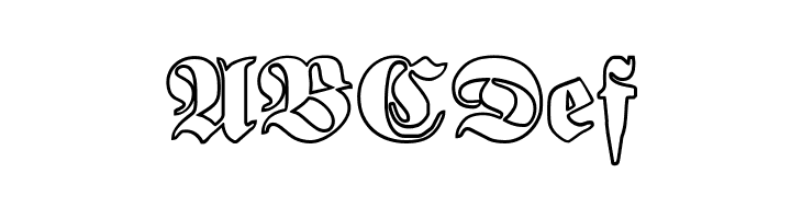 Proclamate Outline Heavy  Free Fonts Download