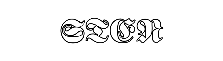 Proclamate Outline Heavy  Free Fonts Download