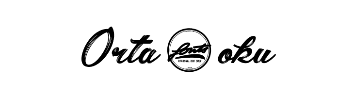 Orta0oku Shania&Heinz_PersonalUseOnly Font
