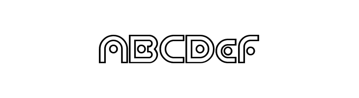 Planetary Orbiter Outline Bold  Free Fonts Download