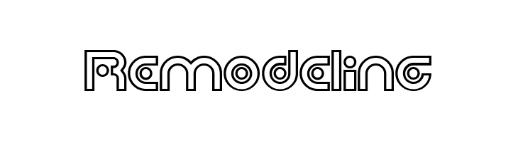 Planetary Orbiter Outline Bold  Free Fonts Download