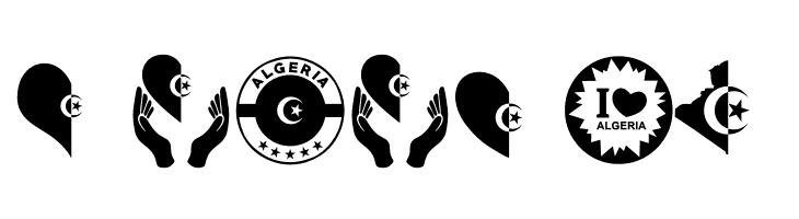 color Morocco Algeria  Free Fonts Download