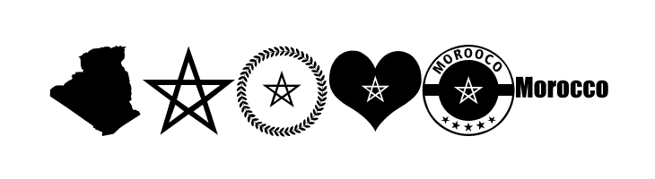 color Morocco Algeria  Free Fonts Download