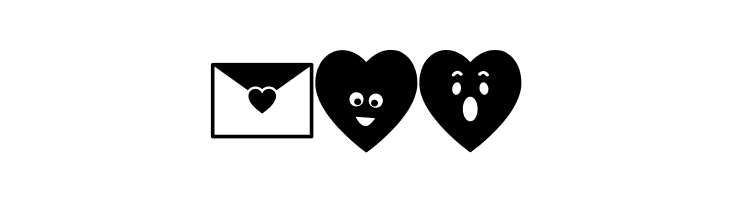 Font Hearts Love el harrak © el-harrak.blogspot.com  Free Fonts Download
