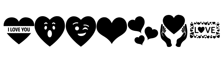 Font Hearts Love el harrak © el-harrak.blogspot.com  Free Fonts Download