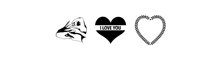Font Hearts Love el harrak © el-harrak.blogspot.com  Free Fonts Download