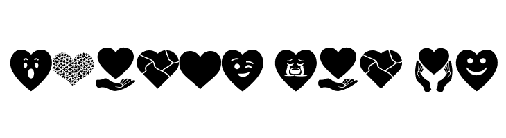 Font Hearts Love el harrak © el-harrak.blogspot.com  Free Fonts Download