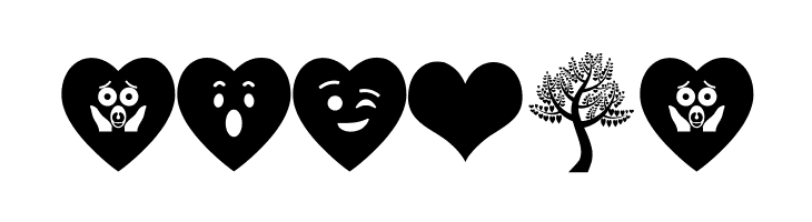 Font Hearts Love el harrak © el-harrak.blogspot.com  Free Fonts Download