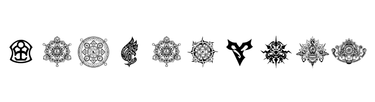 Final Fantasy Symbols  Free Fonts Download