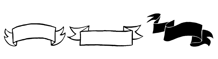 Black & White Banners  Free Fonts Download