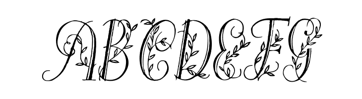 Springtime_Flourish  Free Fonts Download
