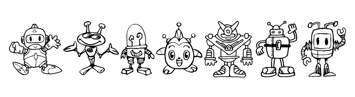 Bots'n Droids  Free Fonts Download