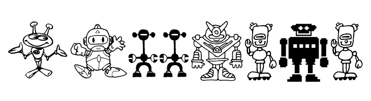 Bots'n Droids  Free Fonts Download