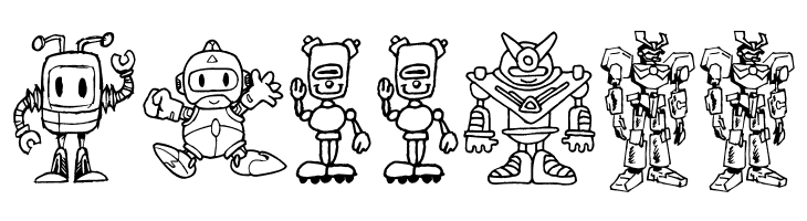 Bots'n Droids  Free Fonts Download