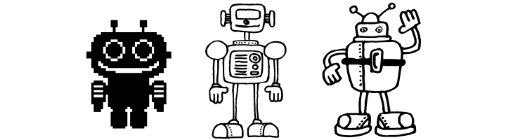 Bots'n Droids  Free Fonts Download