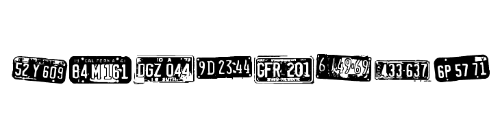 Californian cars  Free Fonts Download