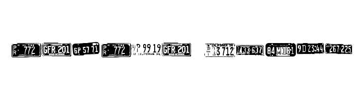 Californian cars  Free Fonts Download