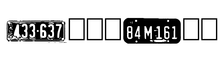 Californian cars  Free Fonts Download