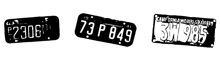 Californian cars  Free Fonts Download