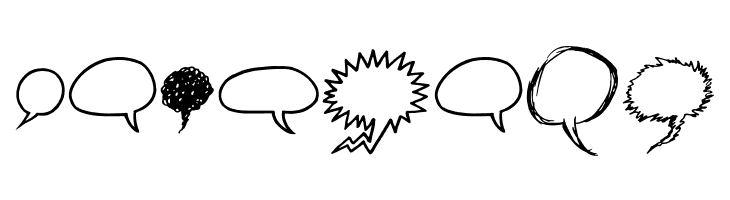 Comix Bubbles  Free Fonts Download