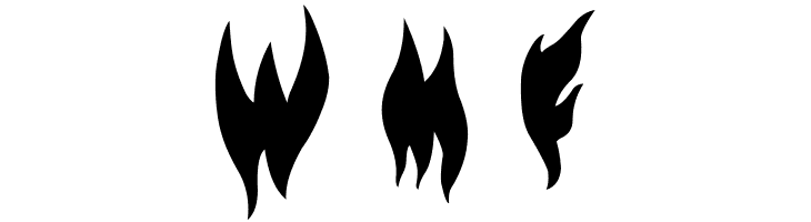 Flame on Black  Free Fonts Download