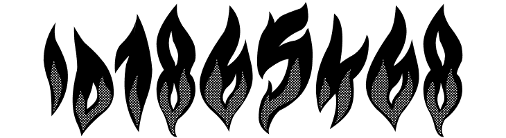 Flame on!  Free Fonts Download