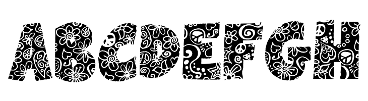 Flowers Power Nega  Free Fonts Download