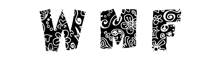 Flowers Power Nega  Free Fonts Download