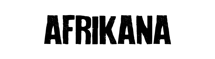 AFRIKANA How To Disappear Font