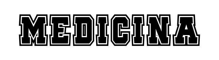 MEDICINA Quaterback Fight Campus Font