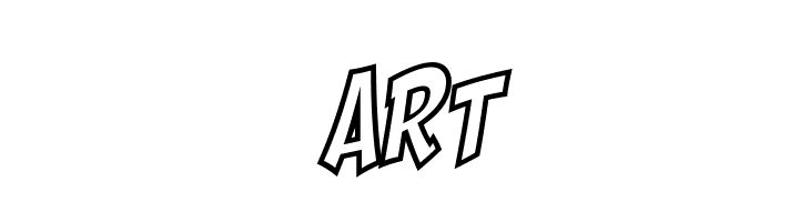Shaka Pow Hollow  Free Fonts Download