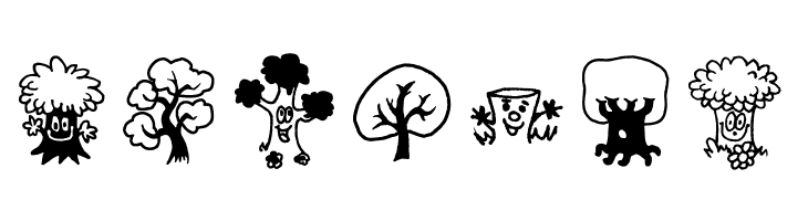 Trees Friends  Free Fonts Download