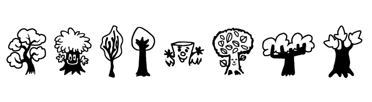 Trees Friends  Free Fonts Download
