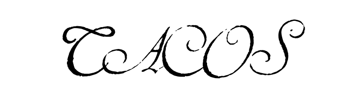TACOS Volutes Font