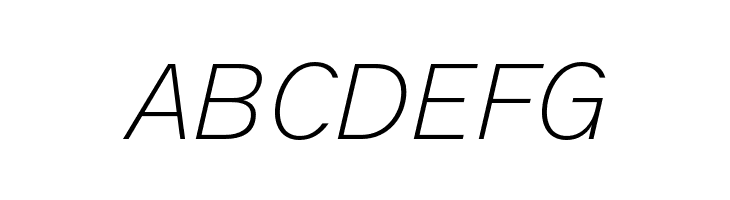 AnalogueReduced-ThinOblique  Free Fonts Download